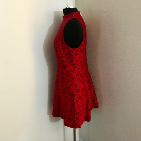 Kensie Red and Black Beautiful Beginnings Dress. - Picture 4 of 6